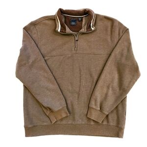 𝅺arrow Tan Quarter-Zip Pullover Jacket